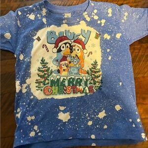 Gildan Kids Blue Christmas T-Shirt